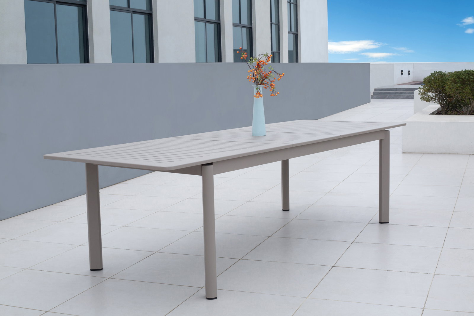 Wentworth Taupe Outdoor Extendable Dining Table