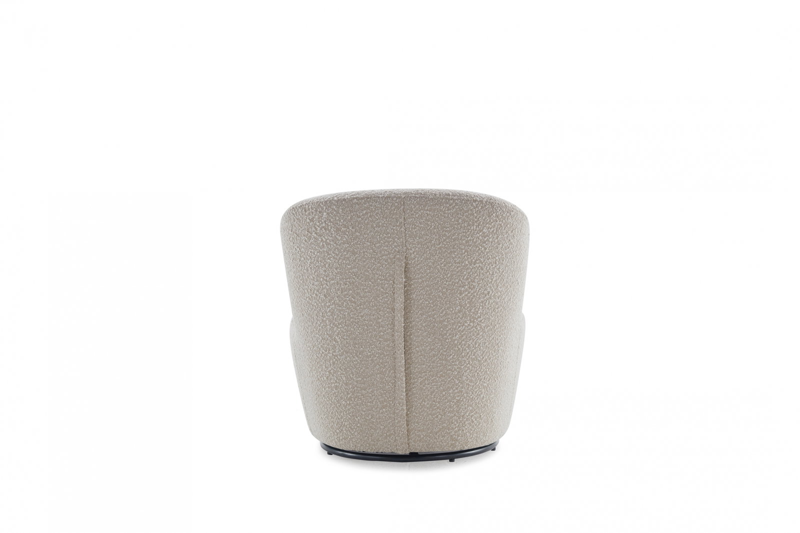 Zoey Boucle Fabric Swivel Chair