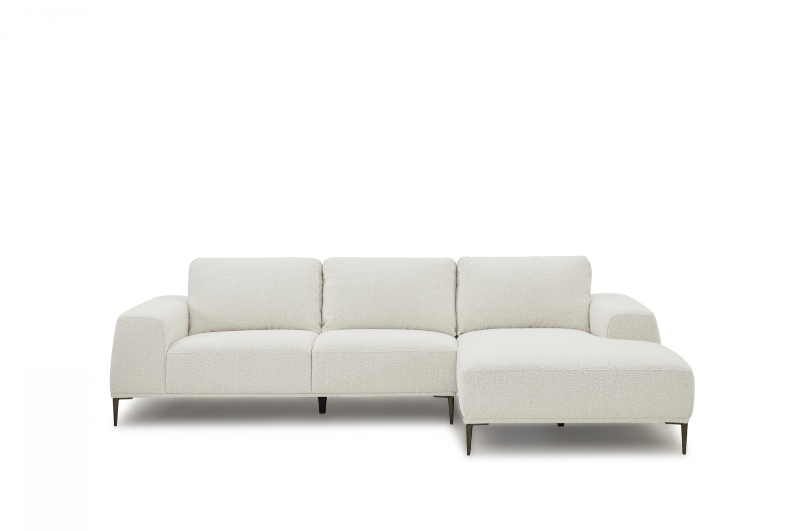 Gemma Boucle Fabric Chaise Lounge
