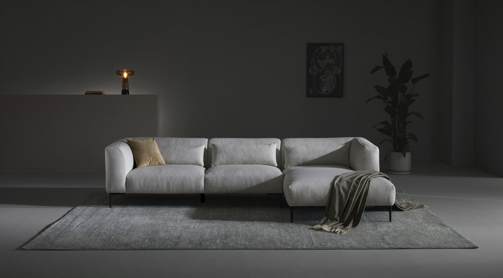 Ella Fabric Chaise Lounge