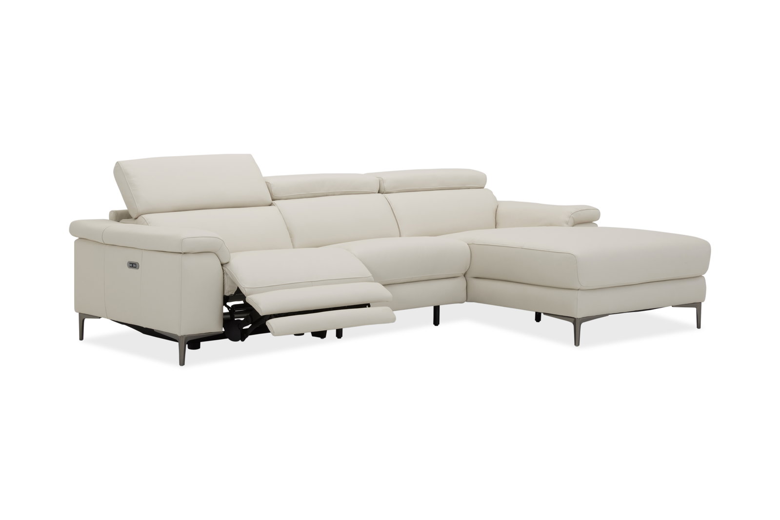 Carlisle Leather Recliner Chaise Lounge Option A