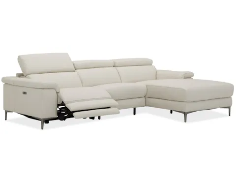 Carlisle Leather Recliner Chaise Lounge Option A