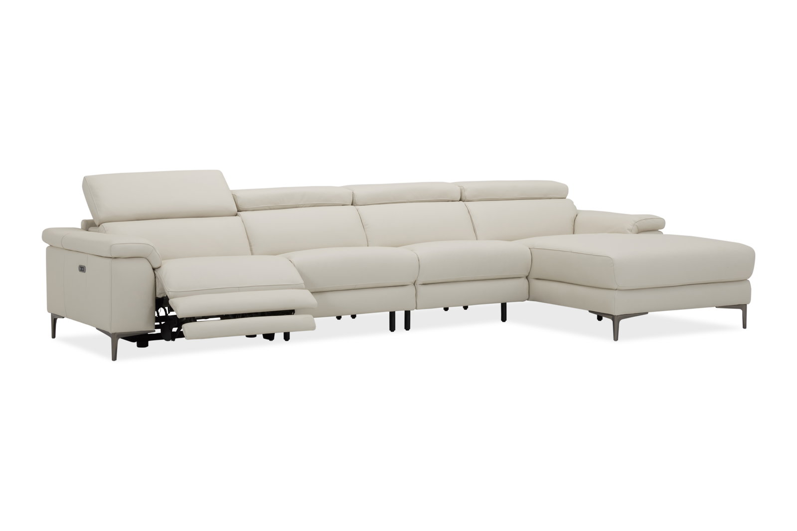 Carlisle Leather Recliner Chaise Lounge Option B
