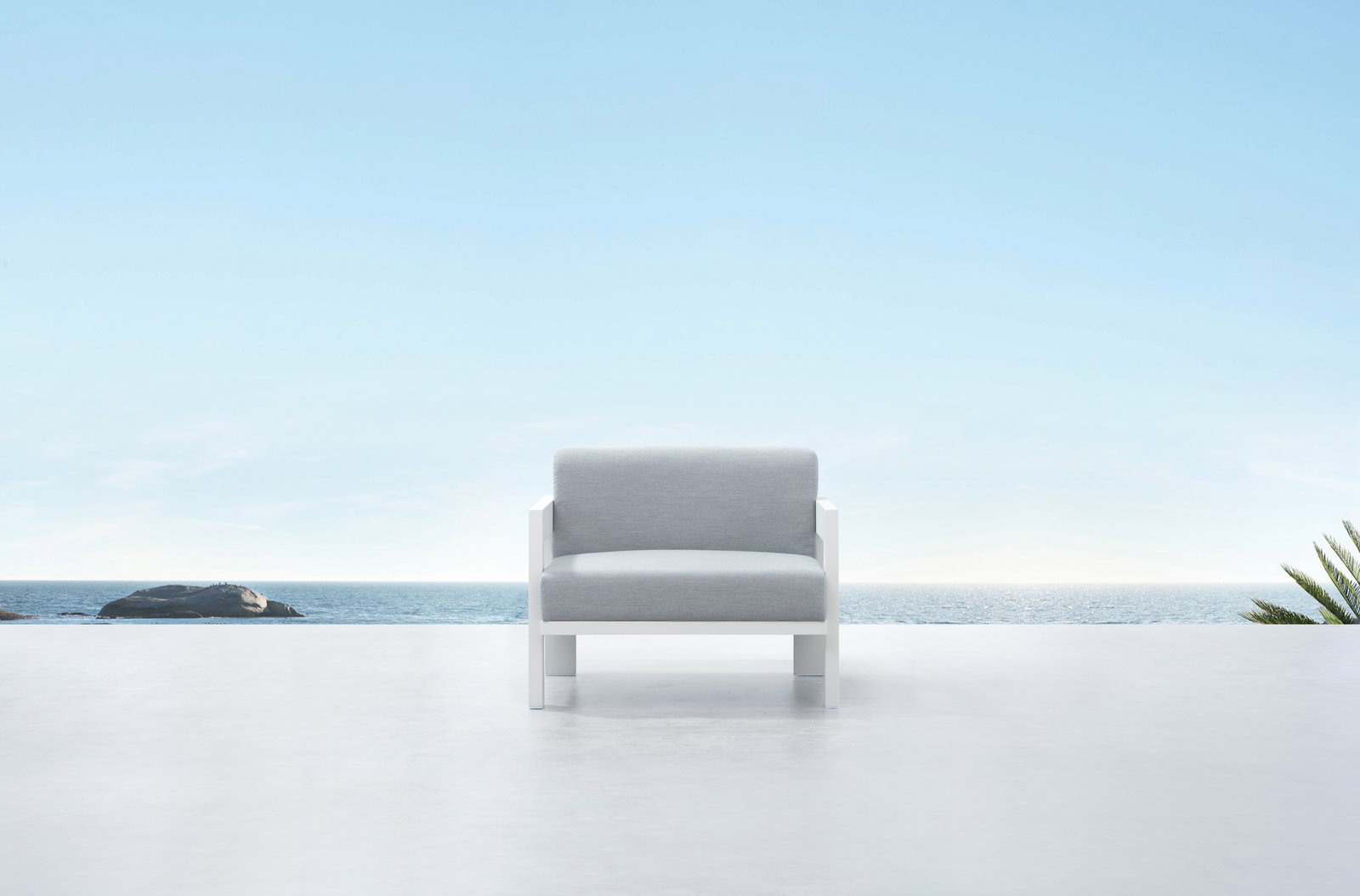New Noosa White Outdoor Armchair