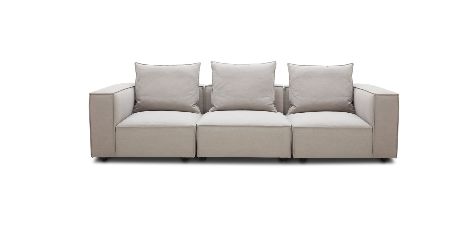 Enzo Fabric Three Seat Sofa