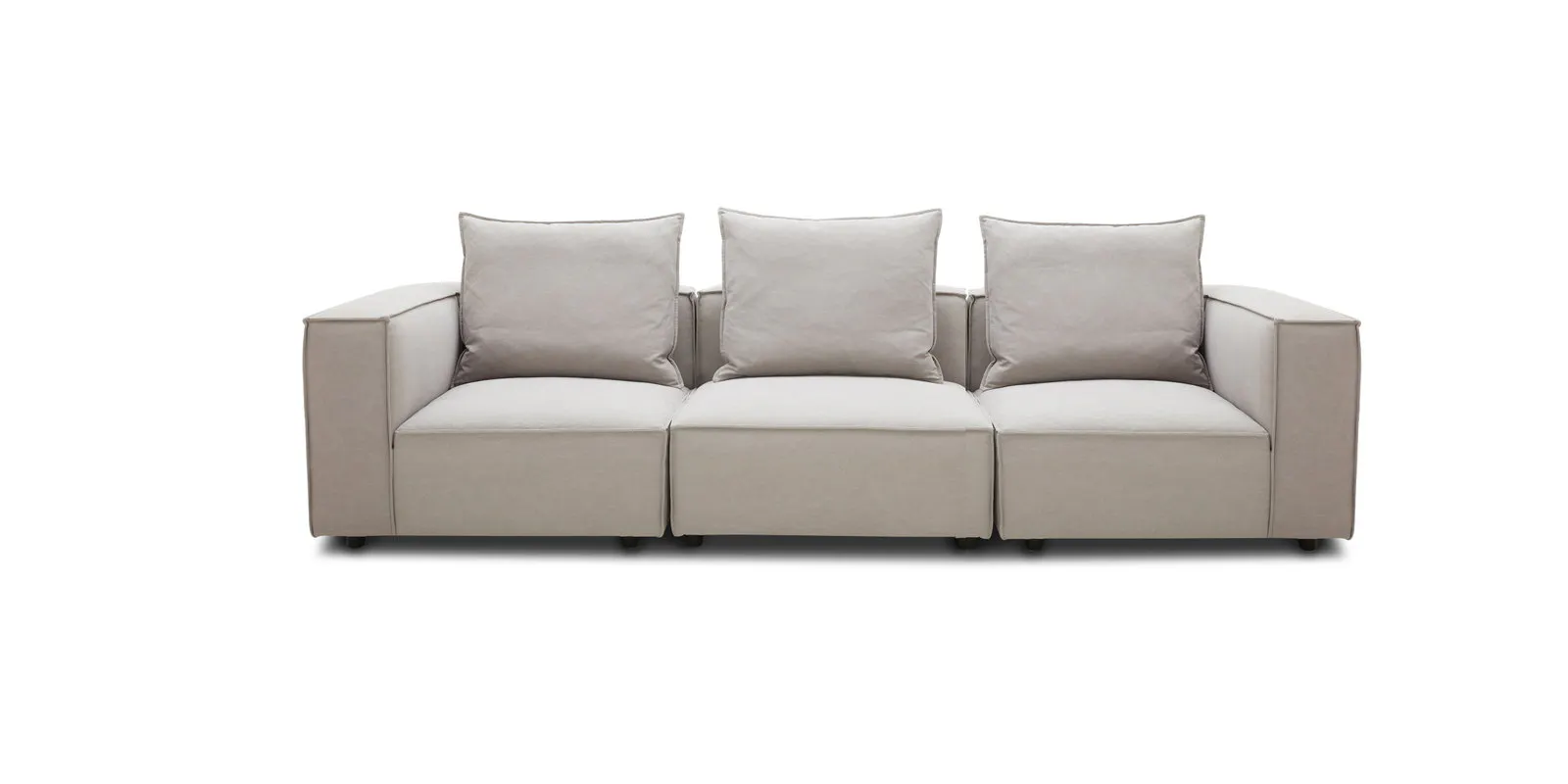 Enzo Fabric Three Seat Sofa