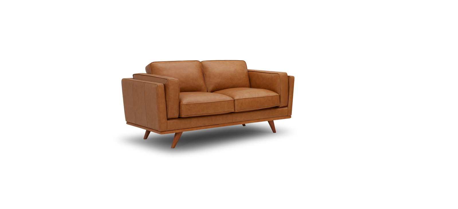 Olafur Leather Two Seat Sofa