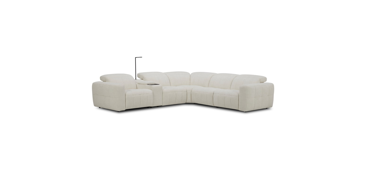 Avalon Fabric Corner Lounge With Console