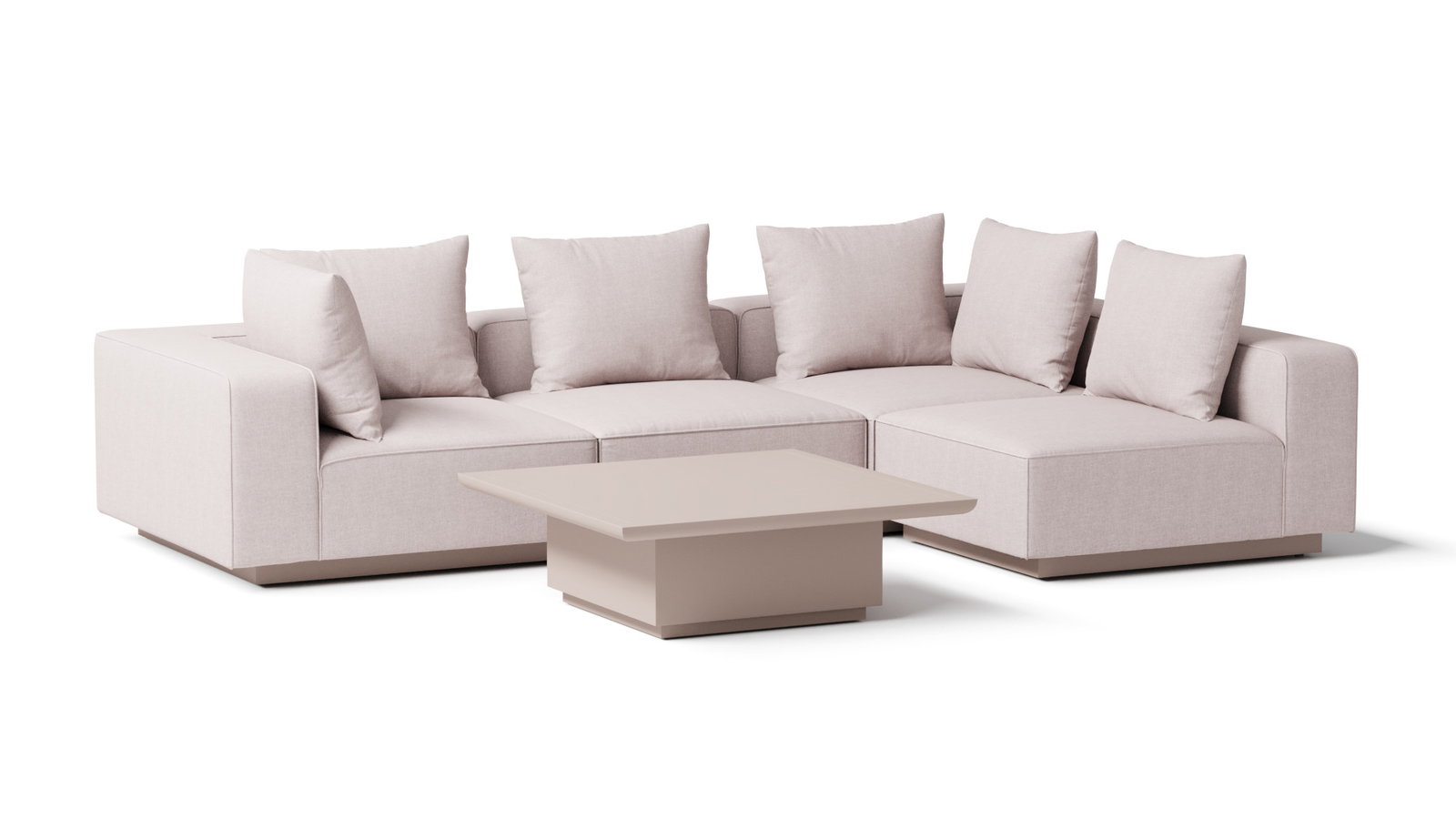 Laguna Latte Outdoor Five Ways Lounge System