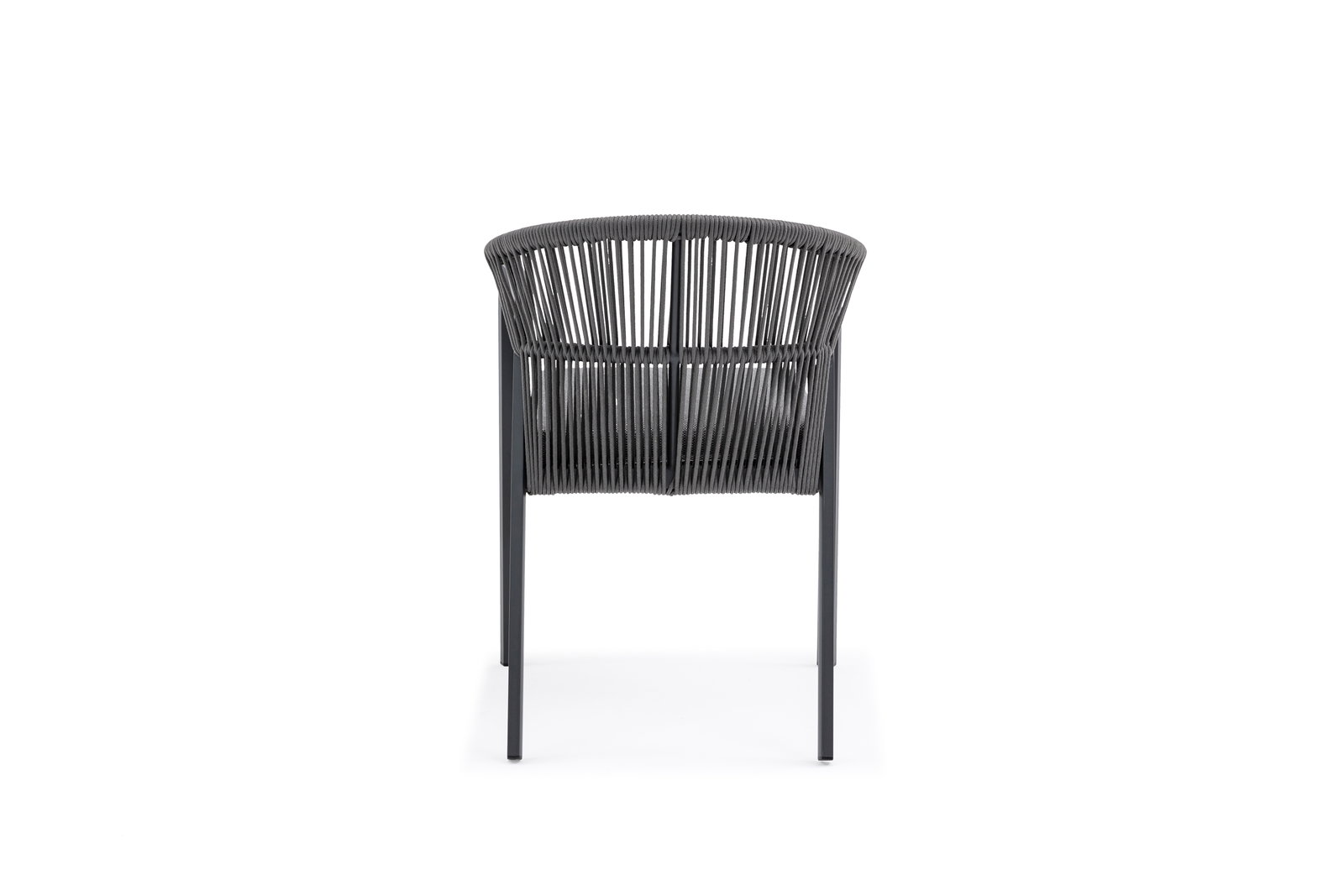 Kiama Anthracite Outdoor Rope Dining Chair Set Of 2