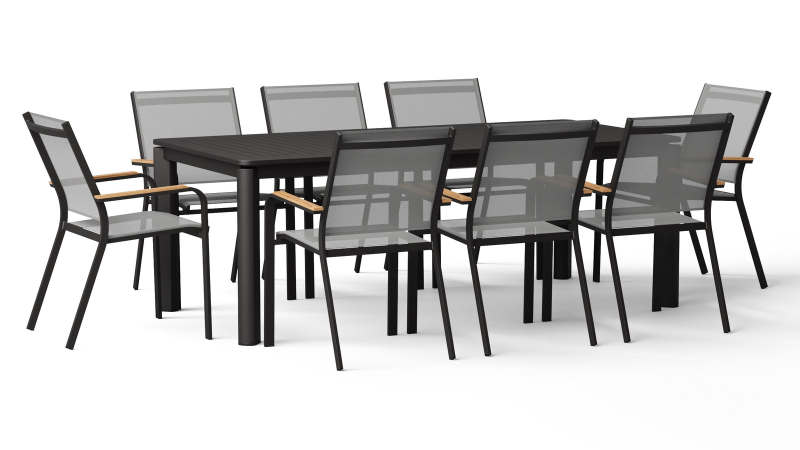 Wentworth Black 9-piece Extendable Dining Set With Wentworth Black Chairs