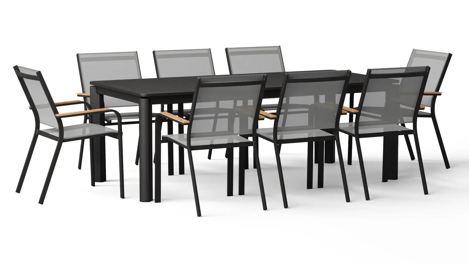 Wentworth Black 9-piece Extendable Dining Set With Wentworth Black Chairs