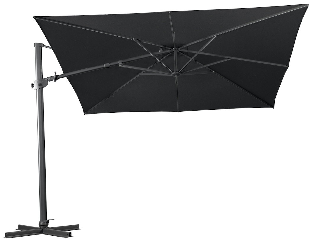 Shelta Regis Charcoal Outdoor Cantilever Umbrella