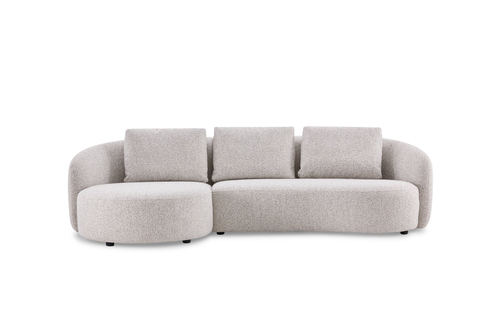 Arc Fabric Chaise Lounge Moonbeam