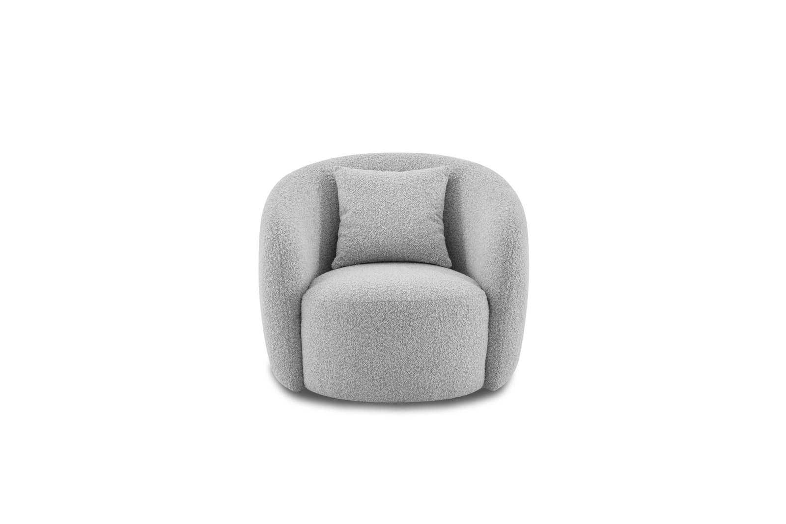 Arc Fabric Swivel Chair Dove