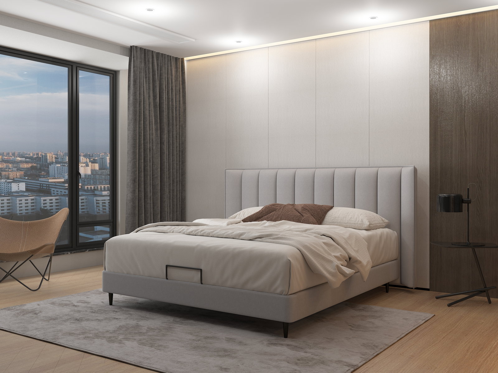 Purity Comino Bed Frame Queen Grey