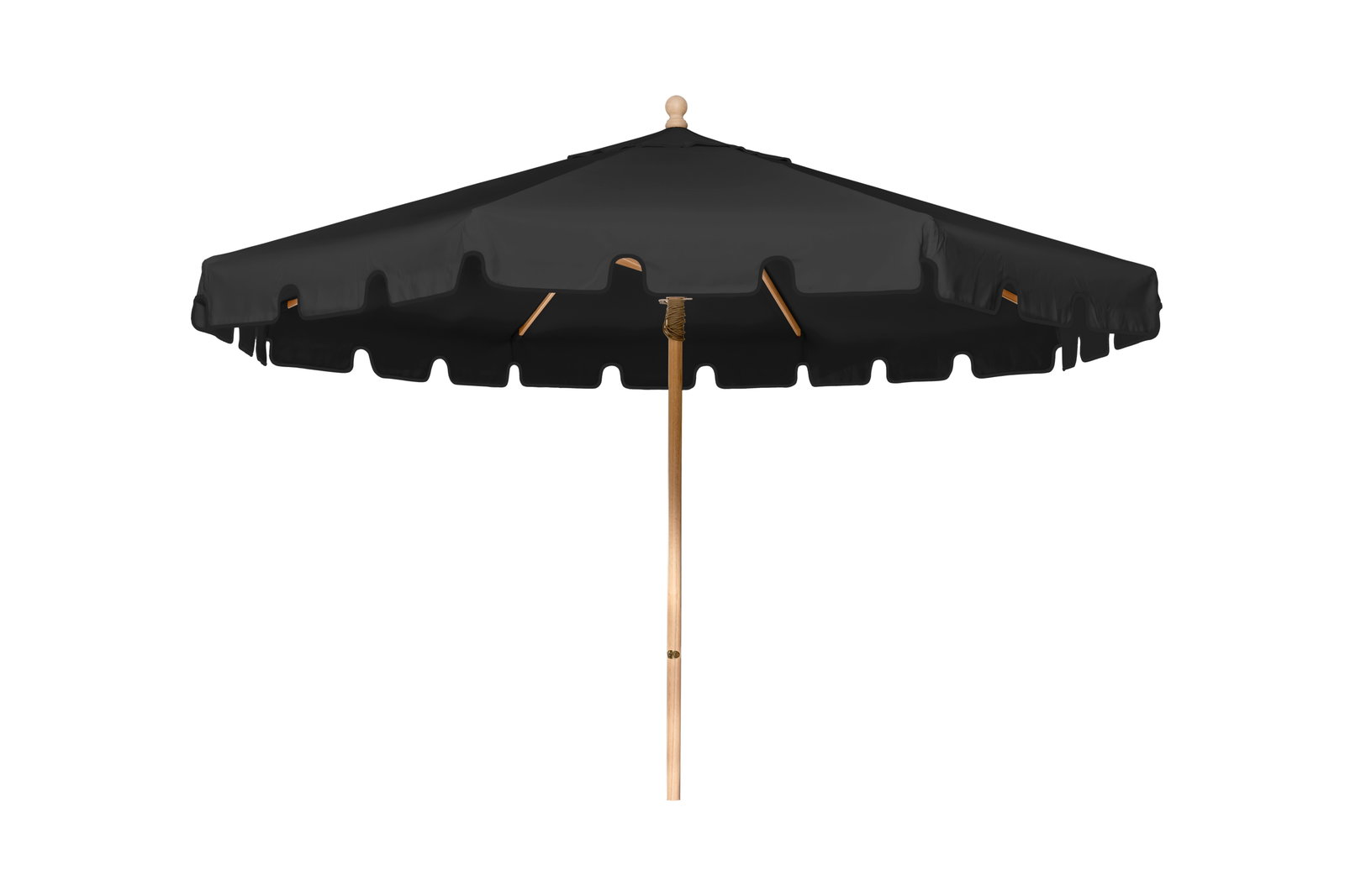 Shelta Nero Black Outdoor Centrepost Umbrella