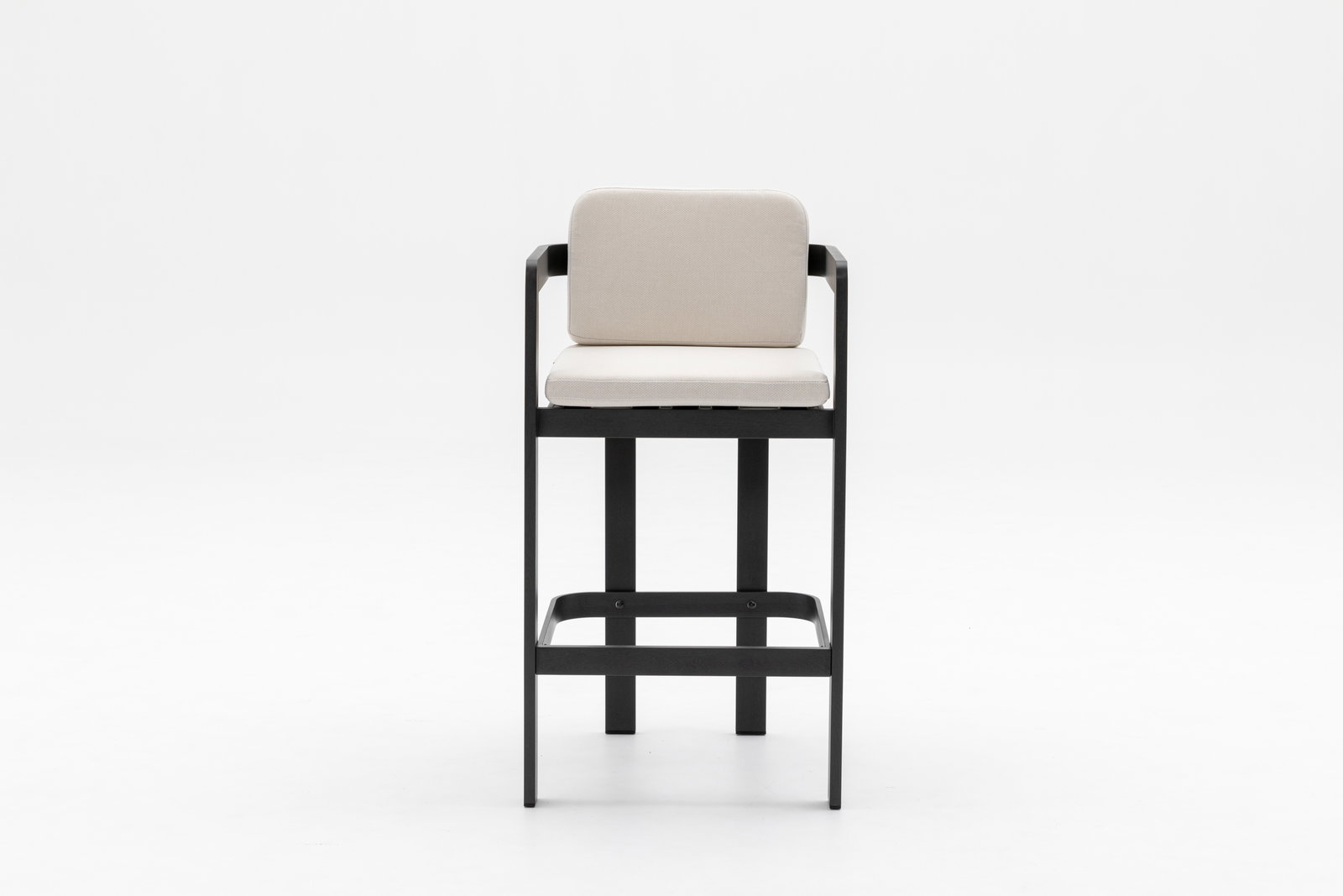 Balmain Ebony Outdoor Bar Chair Set of Two