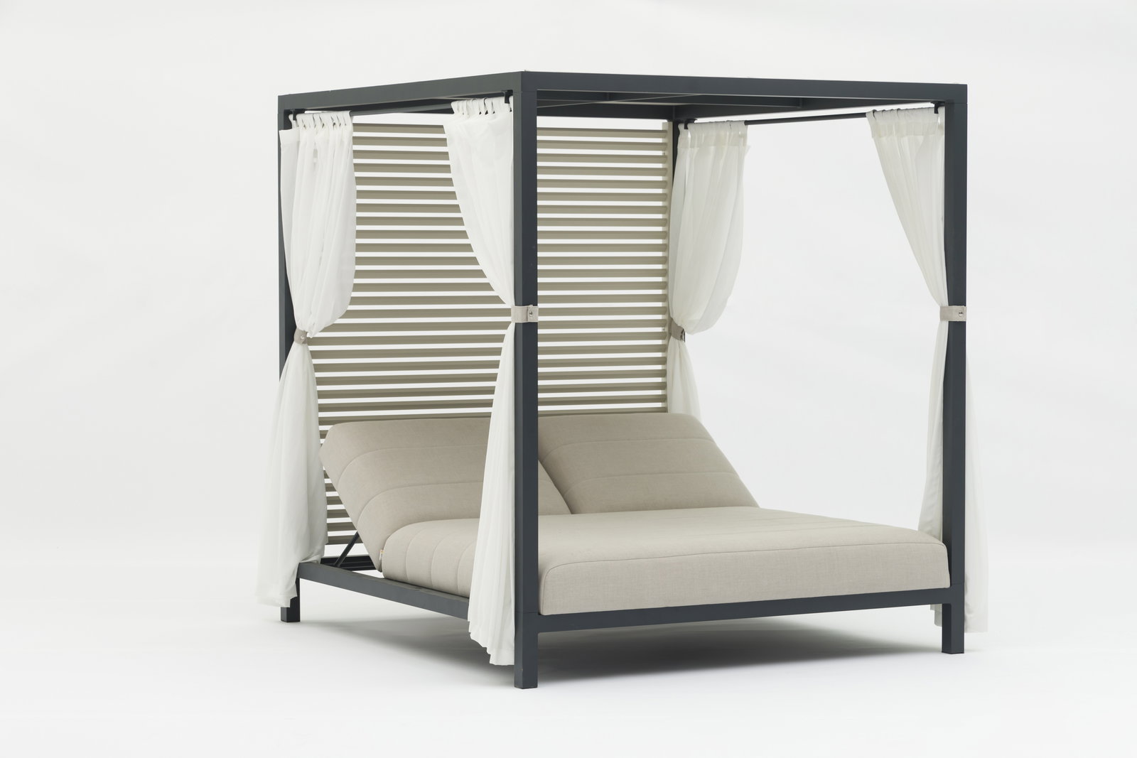 Bora Bora Cinza Outdoor Double Sunbed Gazebo