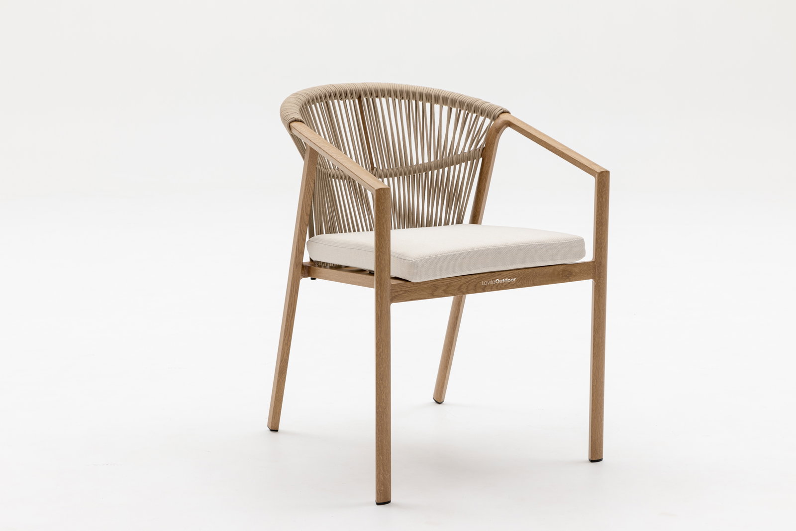 Kiama Oak Outdoor Rope Dining Chair Set Of 2