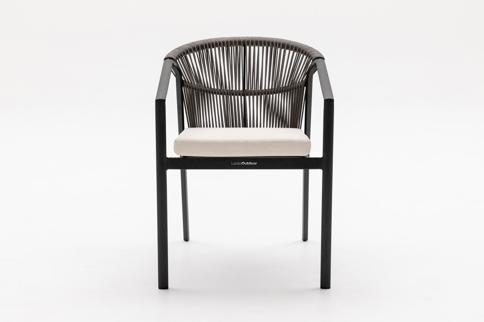 Kiama Anthracite Outdoor Rope Dining Chair Set Of 2