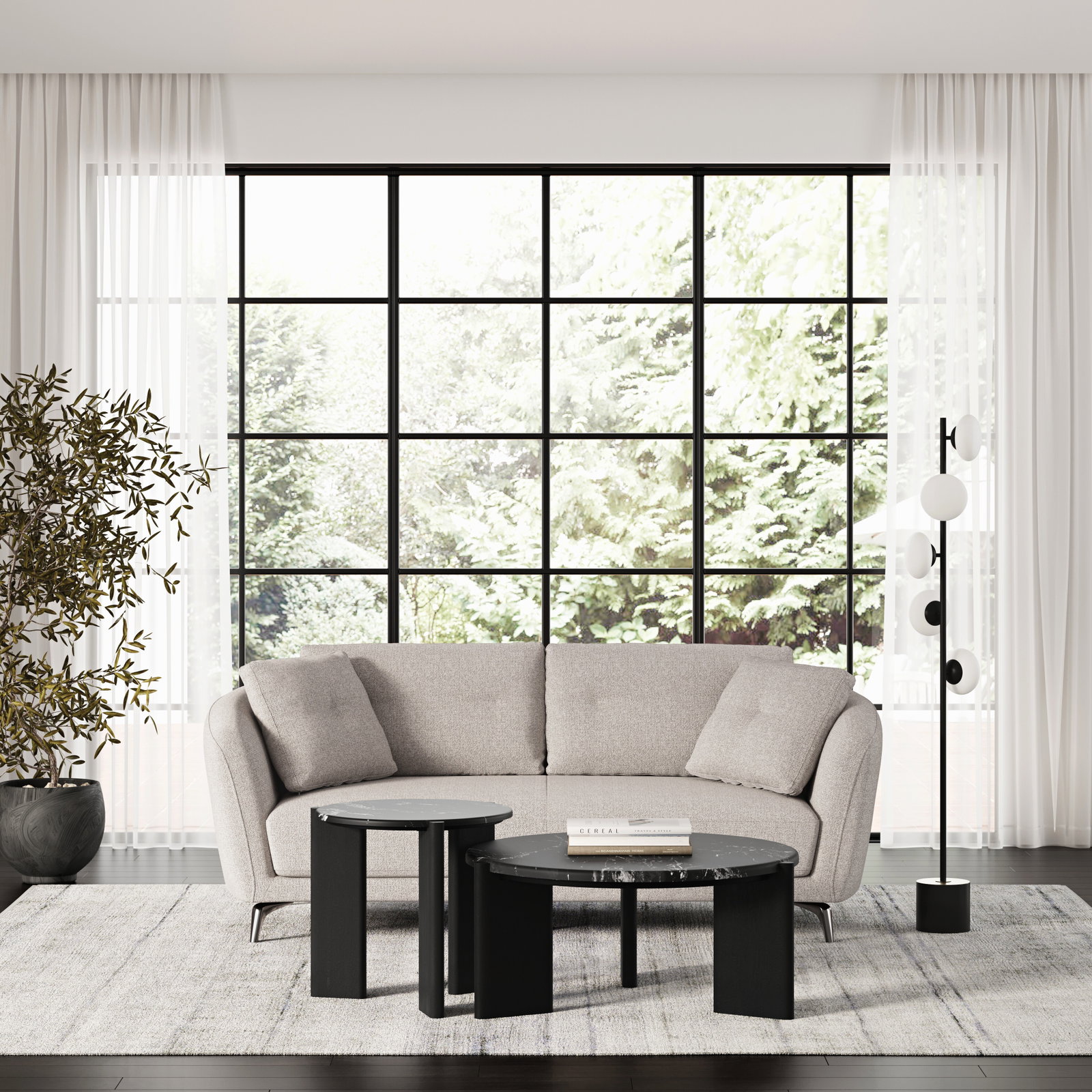 Velora Fabric Two Seat Sofa