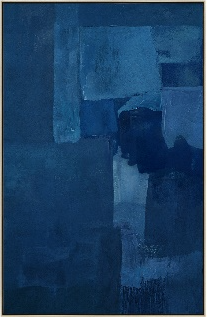 What the Silence Knows Frame Canvas Azure
