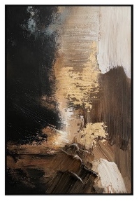 Where the Light Breaks Framed Canvas Warm Oil