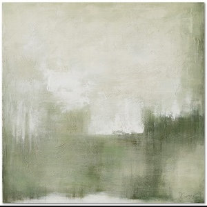The Stillness Framed Canvas Moss Oil