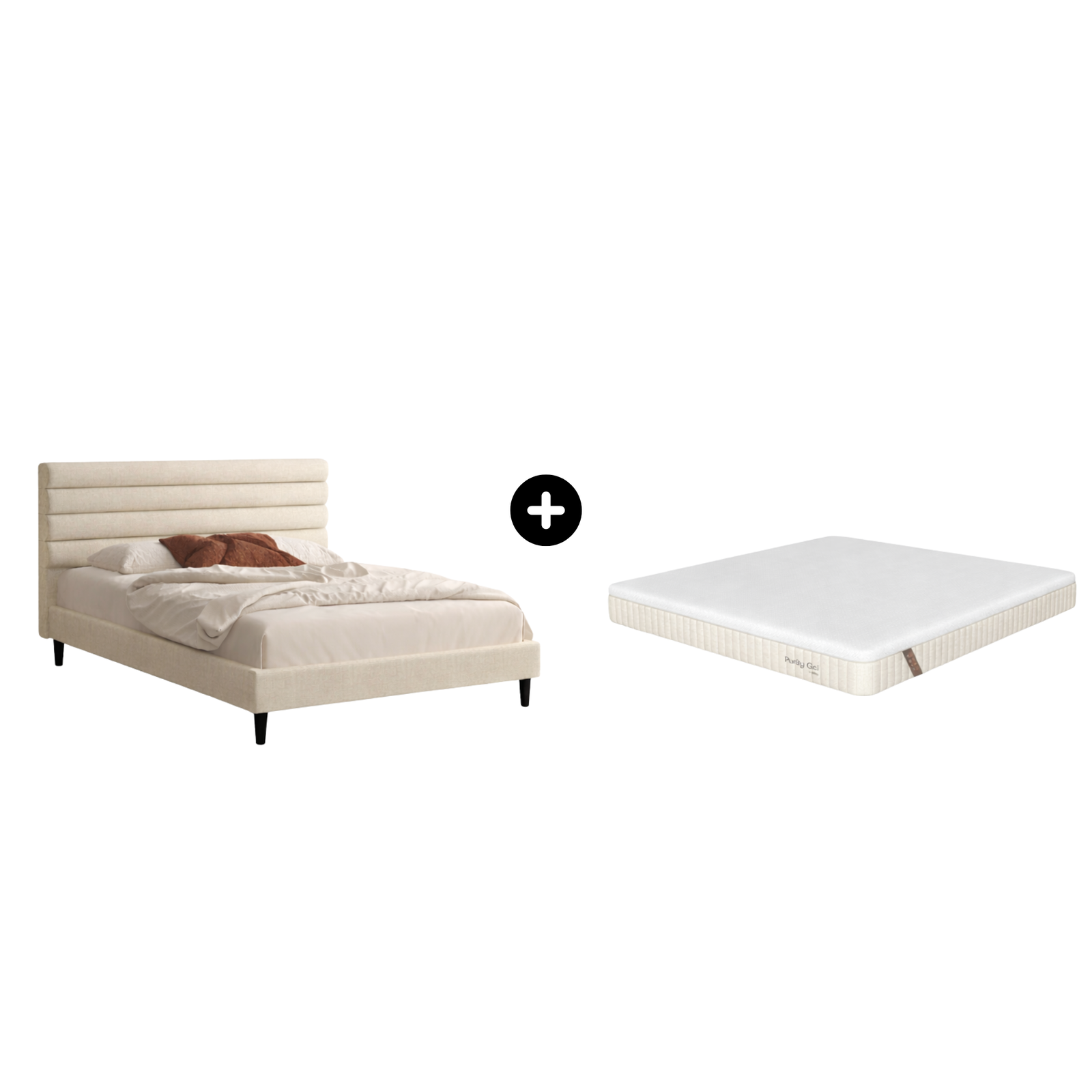 Purity Frisian Bed Frame with Gel Mattress Queen