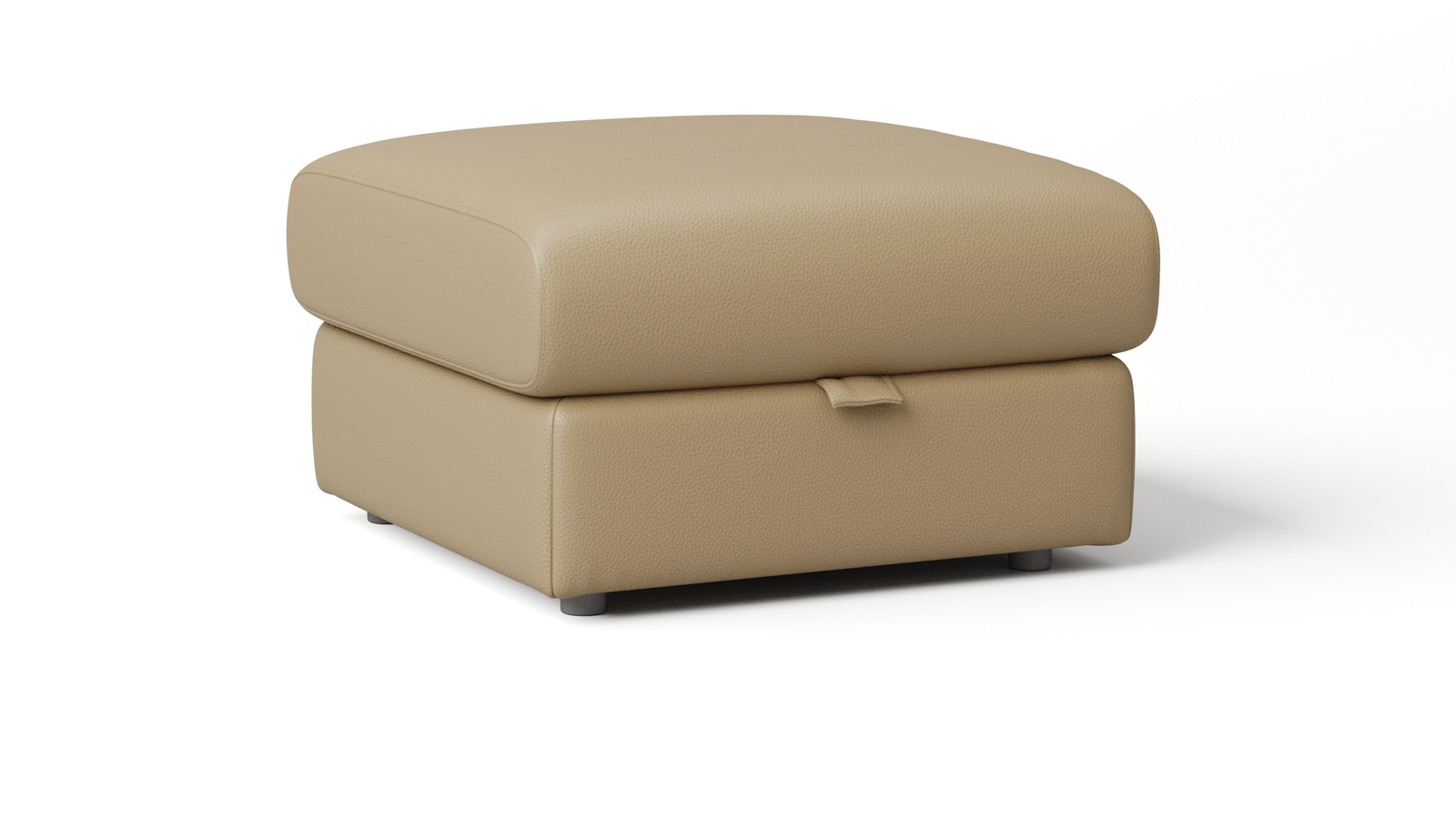 Edmond Leather Ottoman With Storage