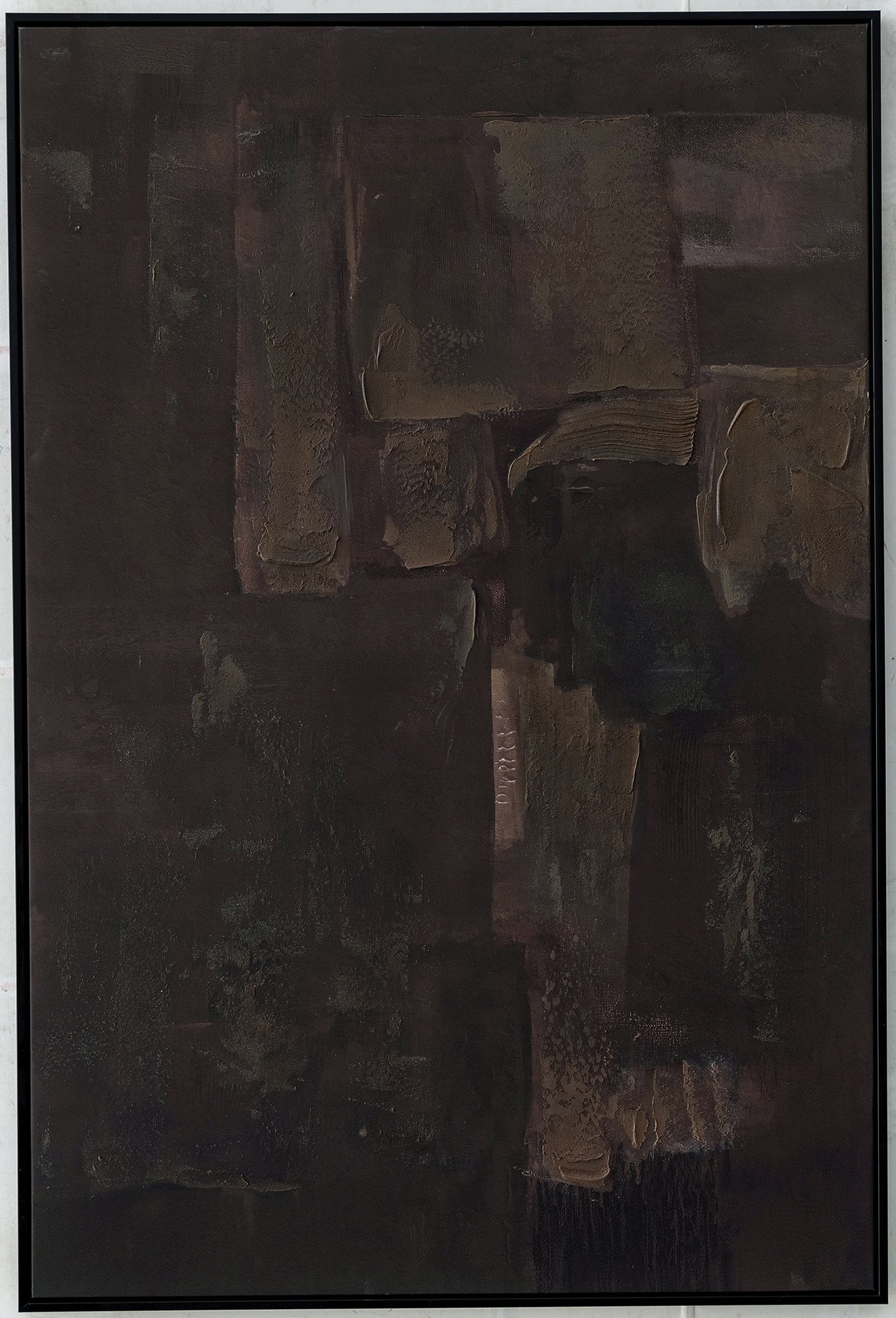 What the Silence Knows Frame Canvas Bronze Warm