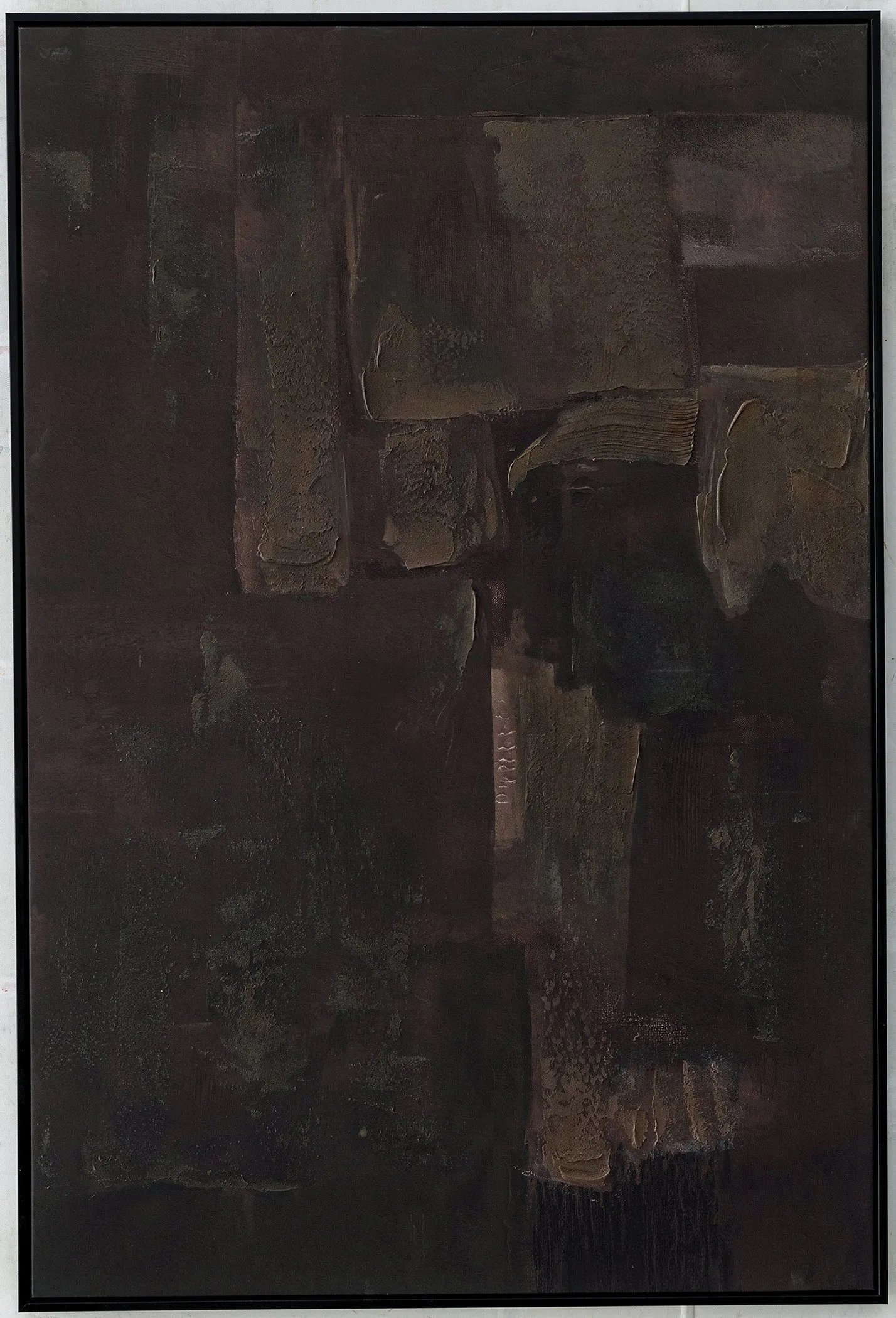 What the Silence Knows Frame Canvas Bronze Warm