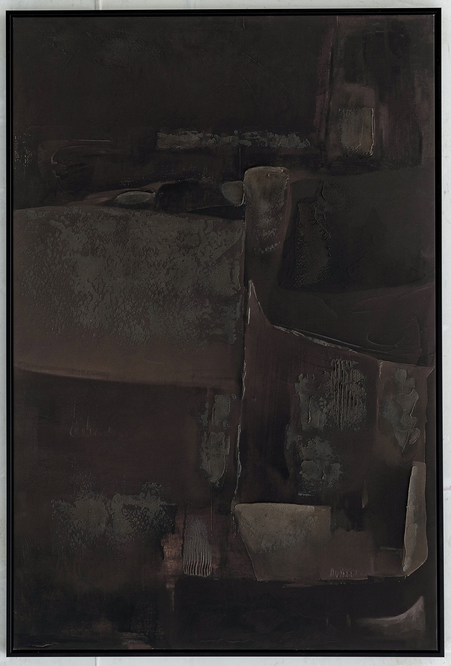 What the Silence Knows Frame Canvas Bronze Cool