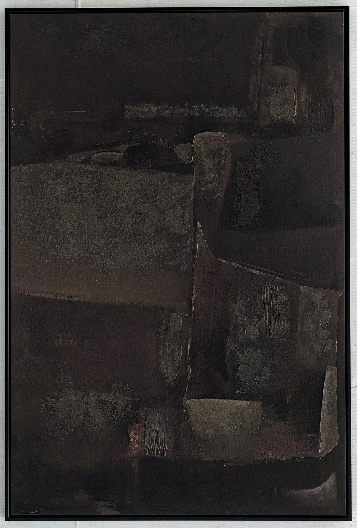 What the Silence Knows Frame Canvas Bronze Cool