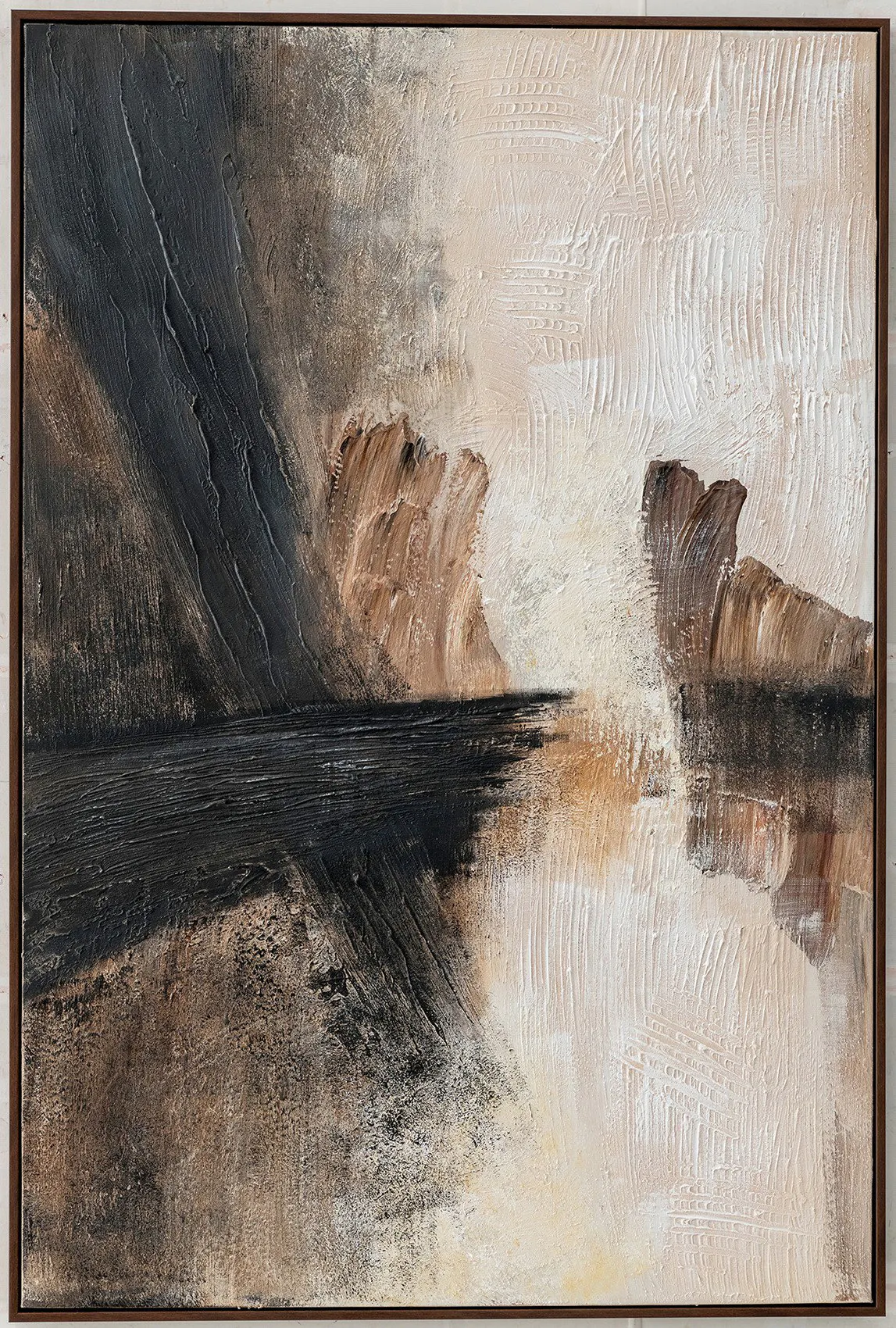 Where the Light Breaks Framed Canvas Soft Oil