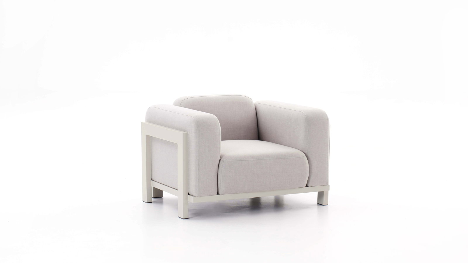 Noosaville Beige Outdoor Fabric Armchair