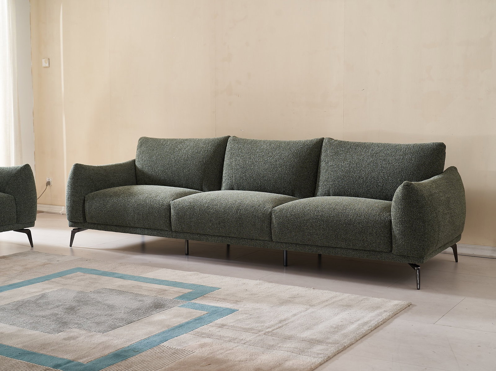 Fletcher Fabric Three Seater Sofa