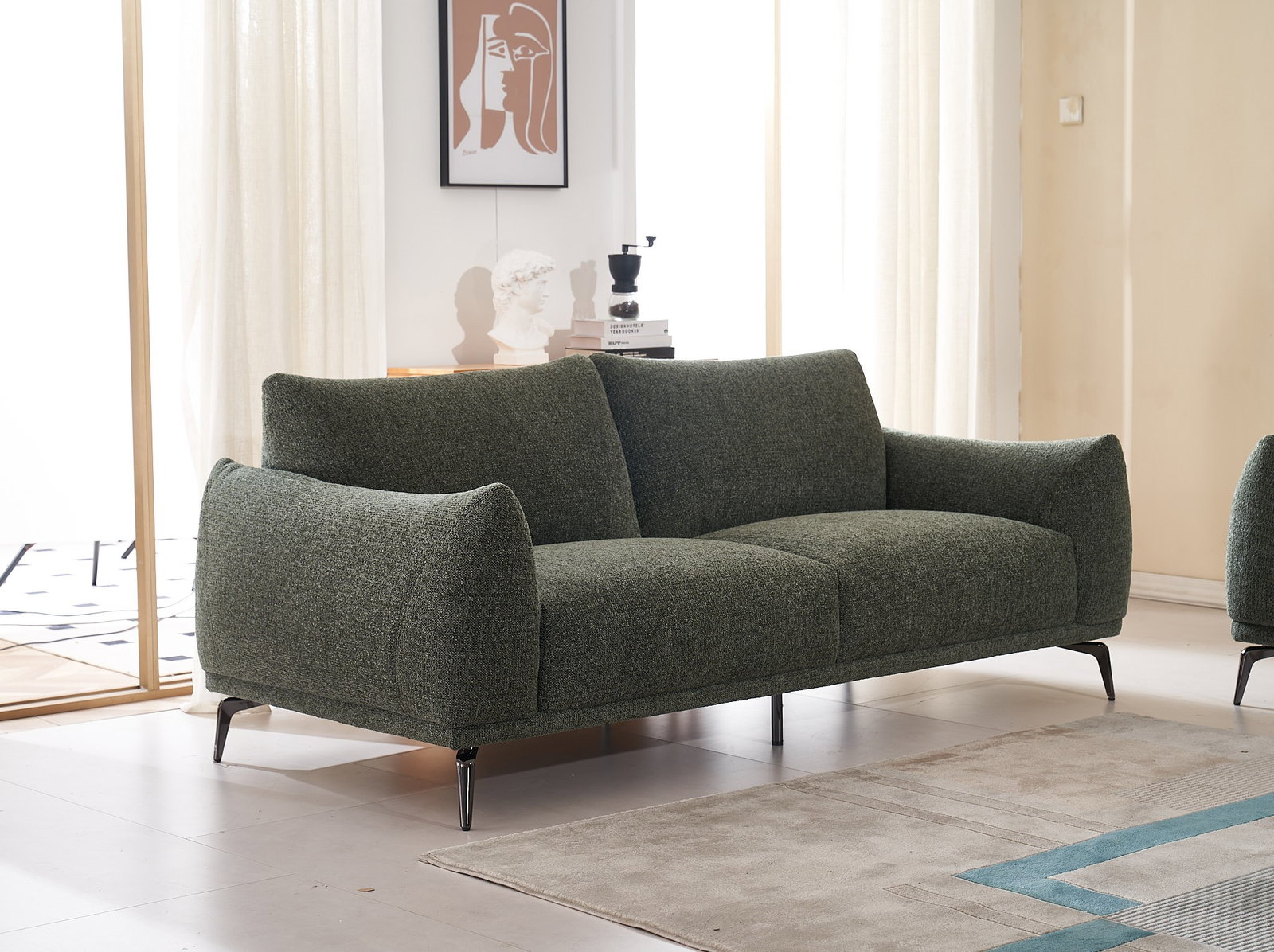 Fletcher Fabric Two Seater Sofa