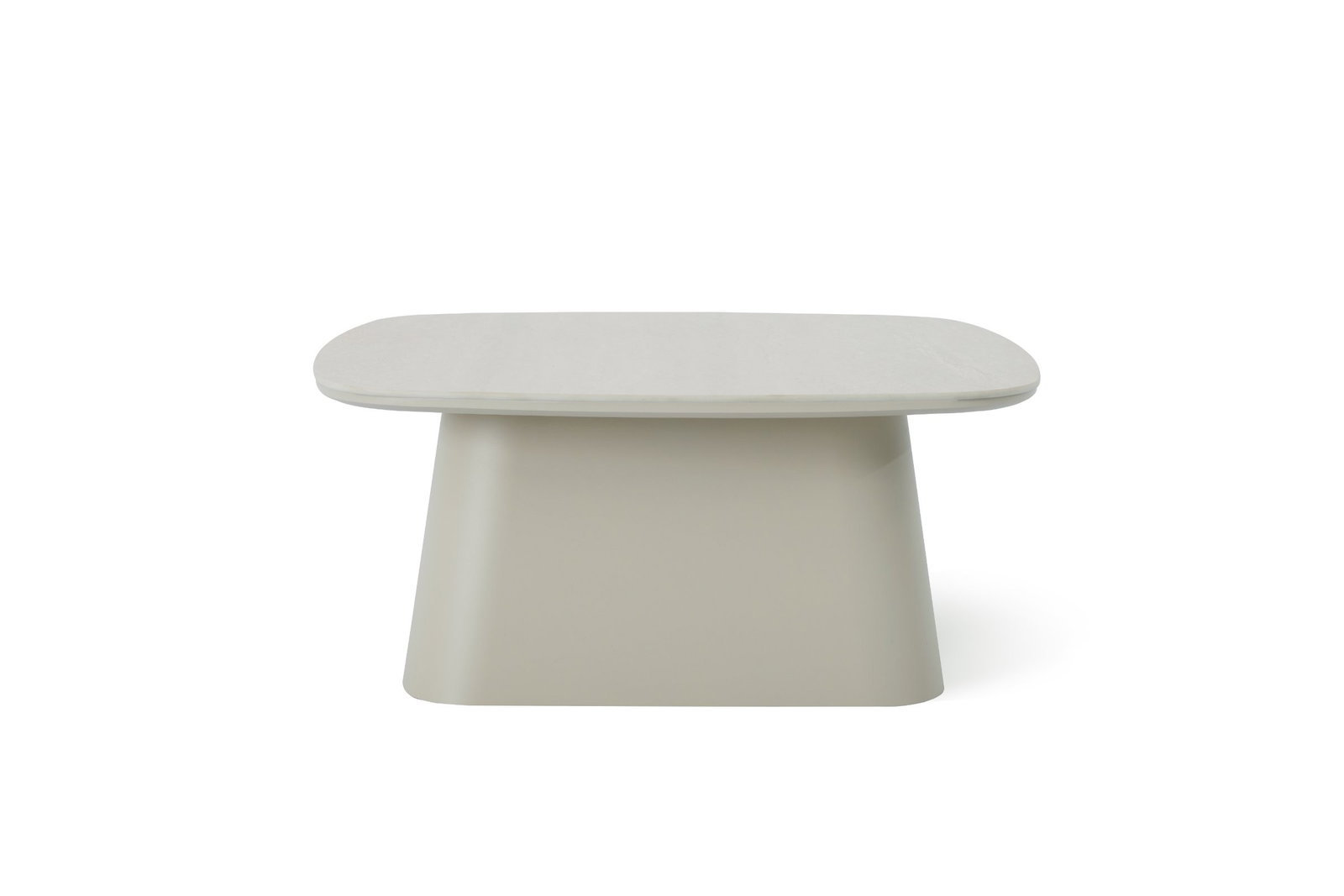 Bester Latte Aluminium Coffee Table Big, with Ceramic Top