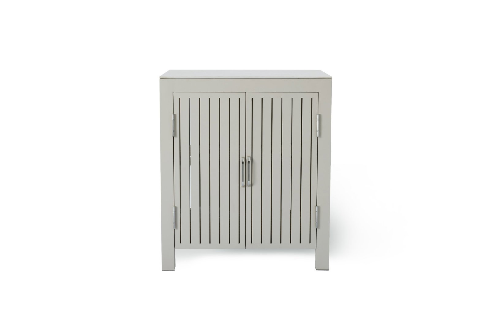 Stow Latte Outdoor Aluminium Storage Cabinet with Ceramic Top