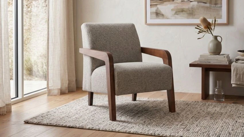 The Rye accent chair is manufactured with high quality Dunlop foam