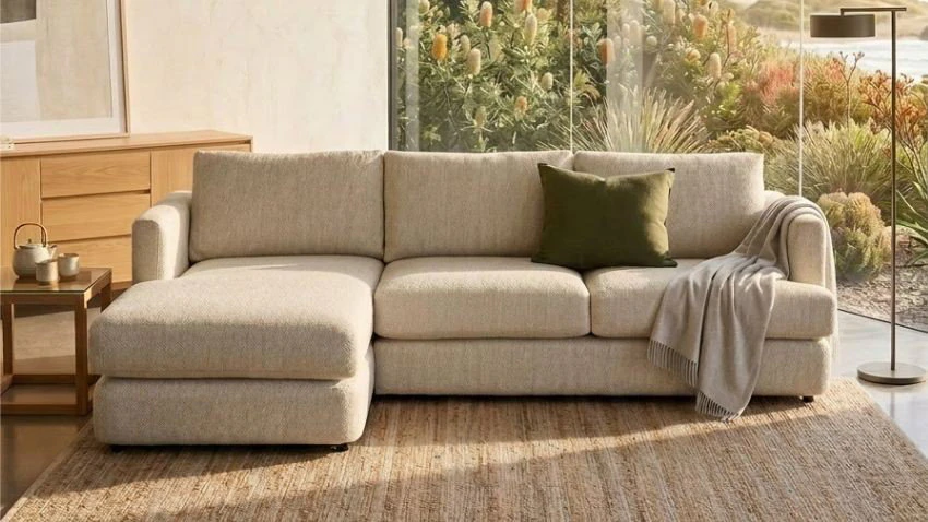 Lounge Life Australian Made Lorne sofa can be customised in any fabric, leather or size to suit your home