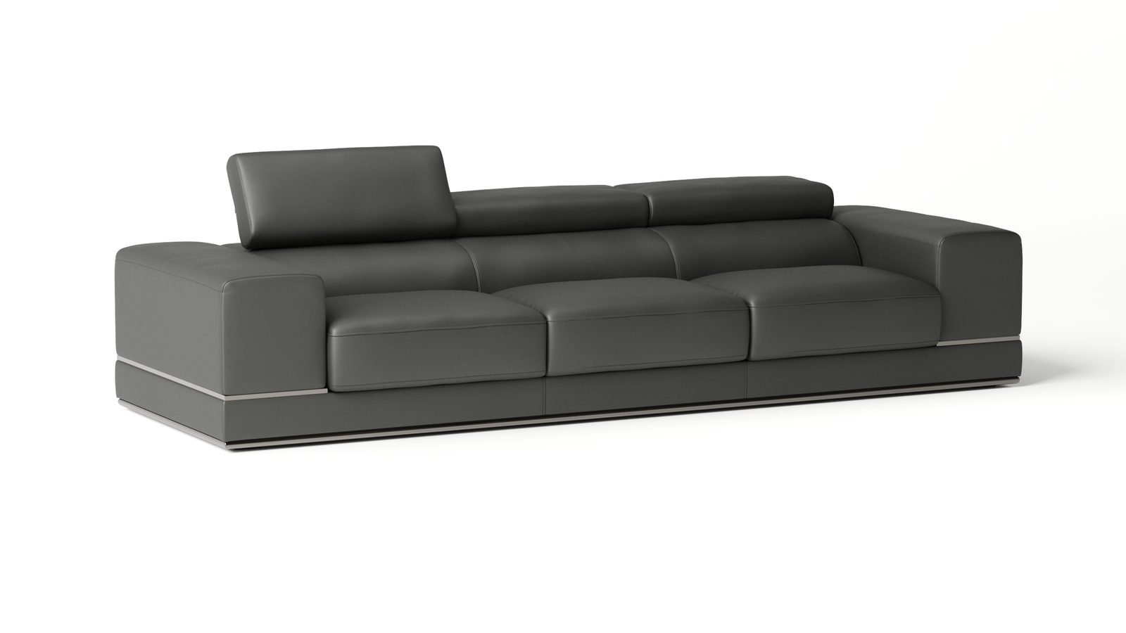 Napoleon Leather Three Seat Sofa