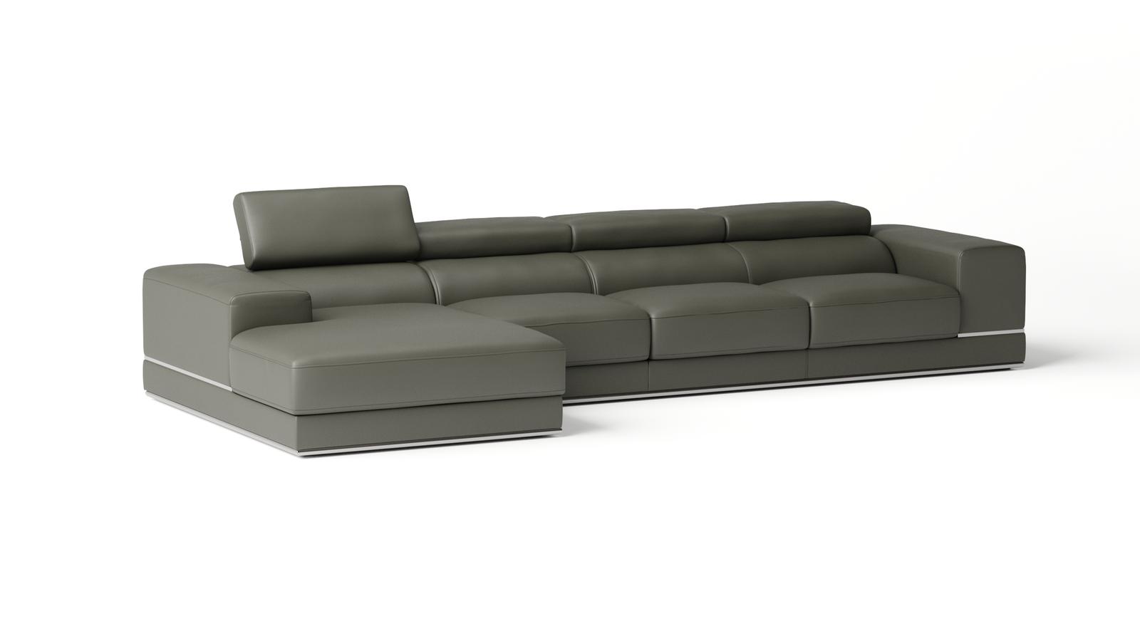 Napoleon Leather Chaise Lounge Option B