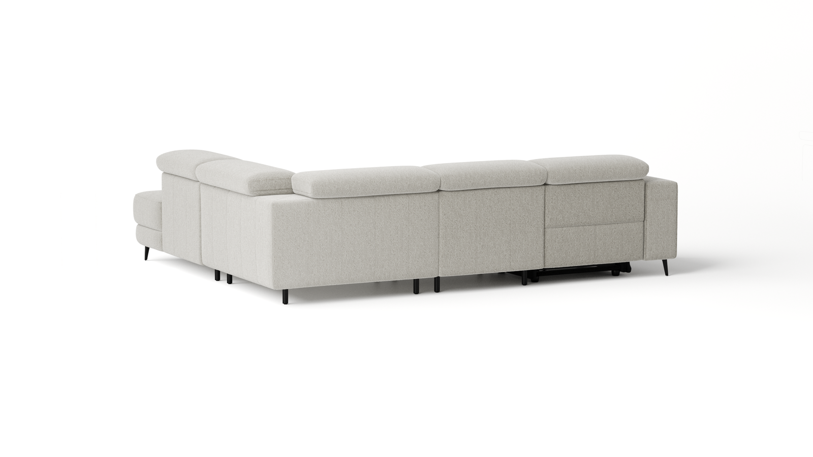 Stirling Fabric Recliner Corner Lounge With Terminal Chaise 3