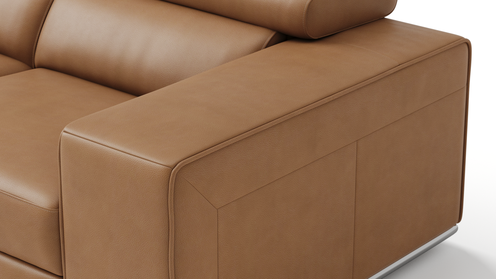 Lorenzo Leather Two Seat Sofa 5
