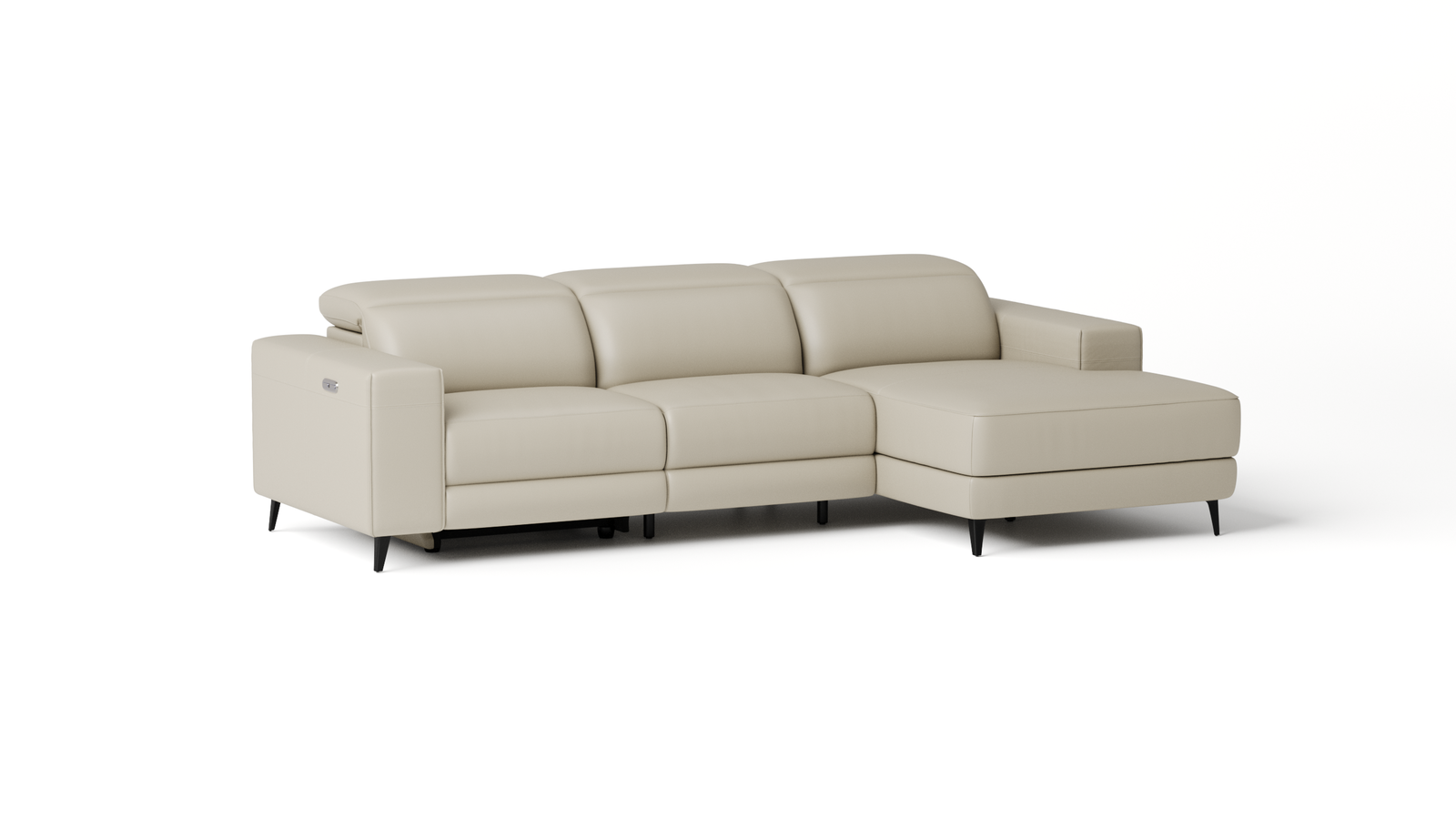 Stirling Leather Recliner Chaise Lounge Option A