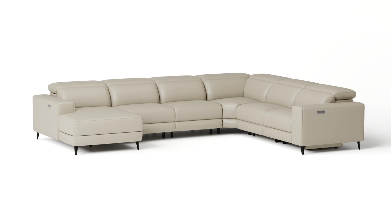Stirling Leather Recliner Modular Lounge Option A
