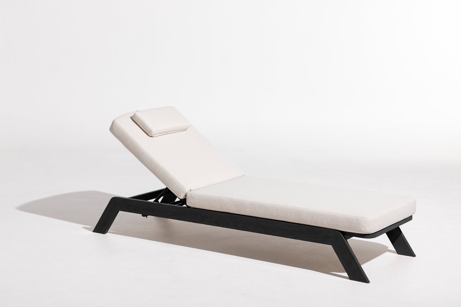 Balmain Ebony Outdoor Sunlounge with Headrest Cushion (2 per carton)